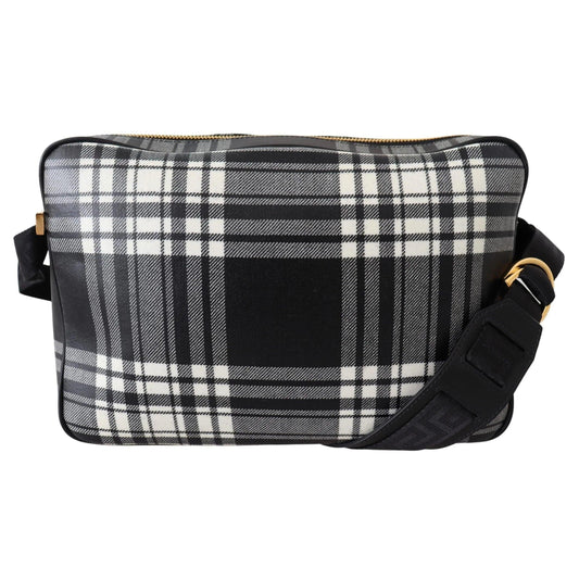 Versace Elegant Grijs Leren crossbody Tas - MARANOS