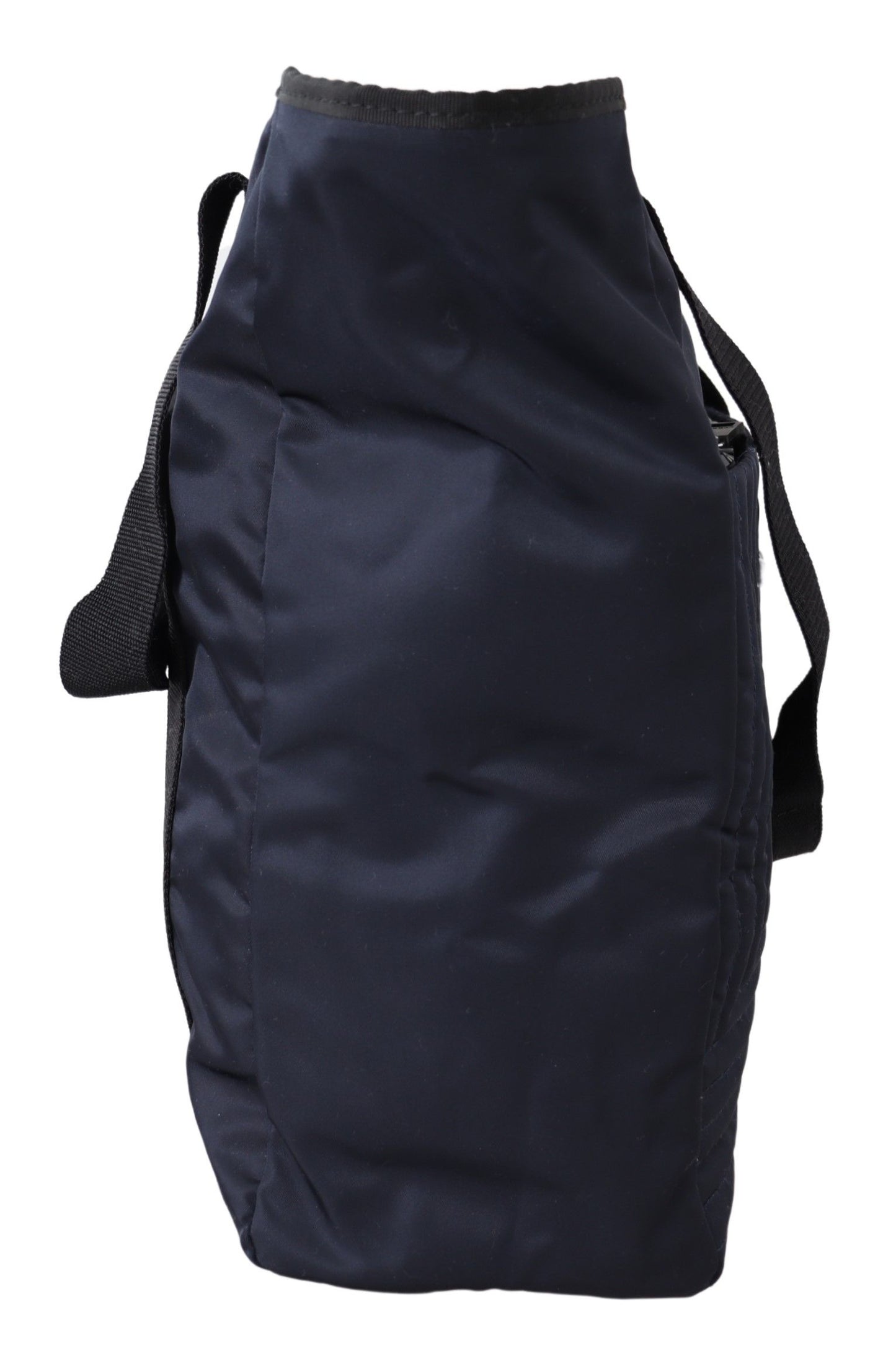 Versace Elegant Blue Nylon Tote Bag - MARANOS