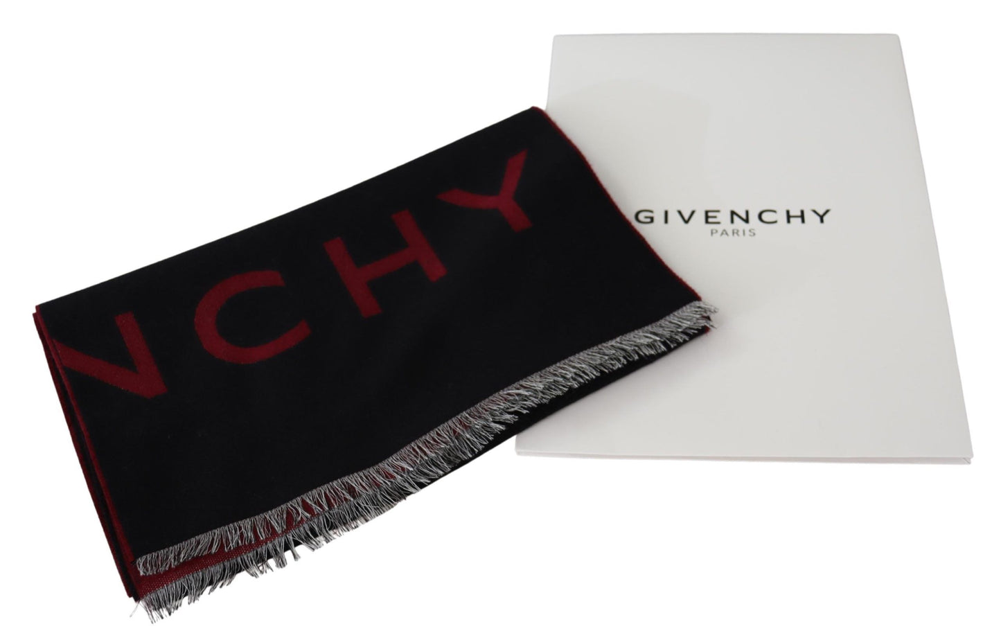 Givenchy Elegant Unisex Wool Silk Blend Scarf - MARANOS