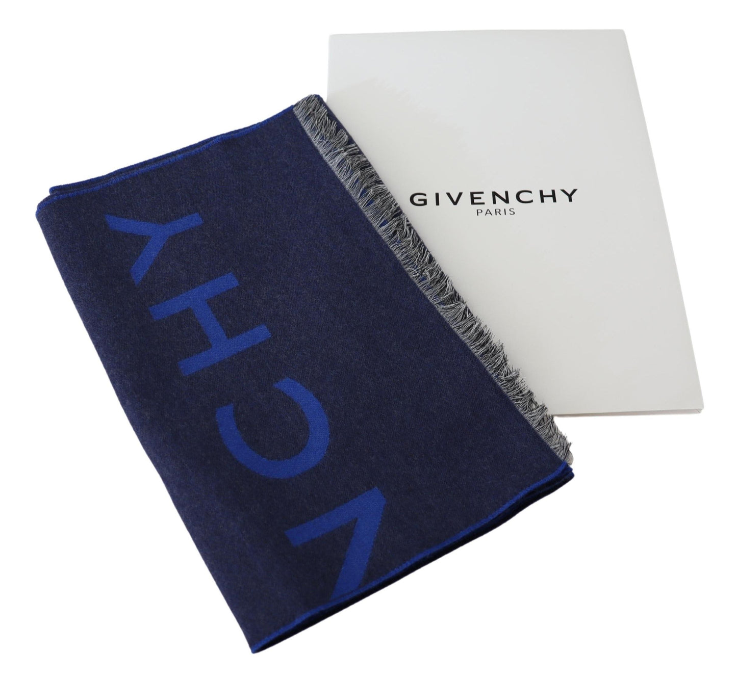 Givenchy Elegant Unisex Wool Silk Blend Scarf - MARANOS