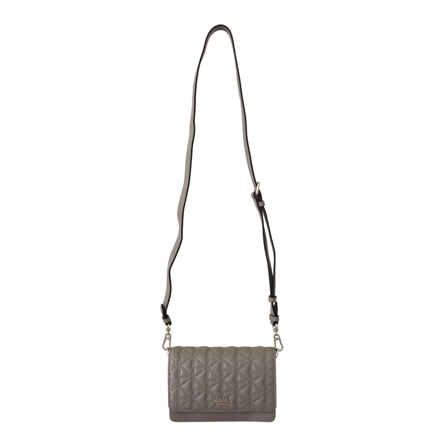 Karl Lagerfeld crossbodytas in grijs leer - MARANOS
