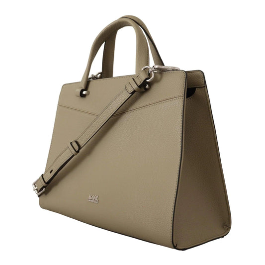 Karl Lagerfeld tote in saliegroen leer - MARANOS