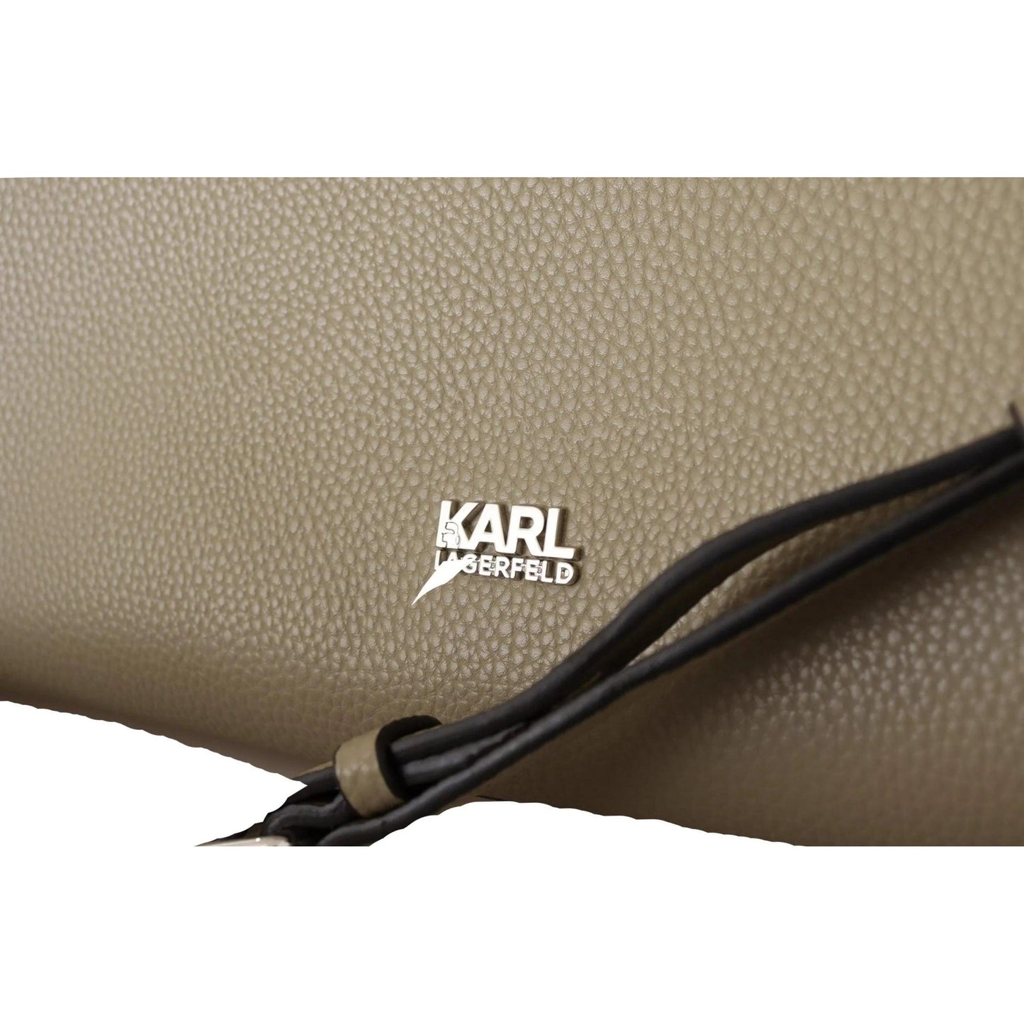 Karl Lagerfeld tote in saliegroen leer - MARANOS
