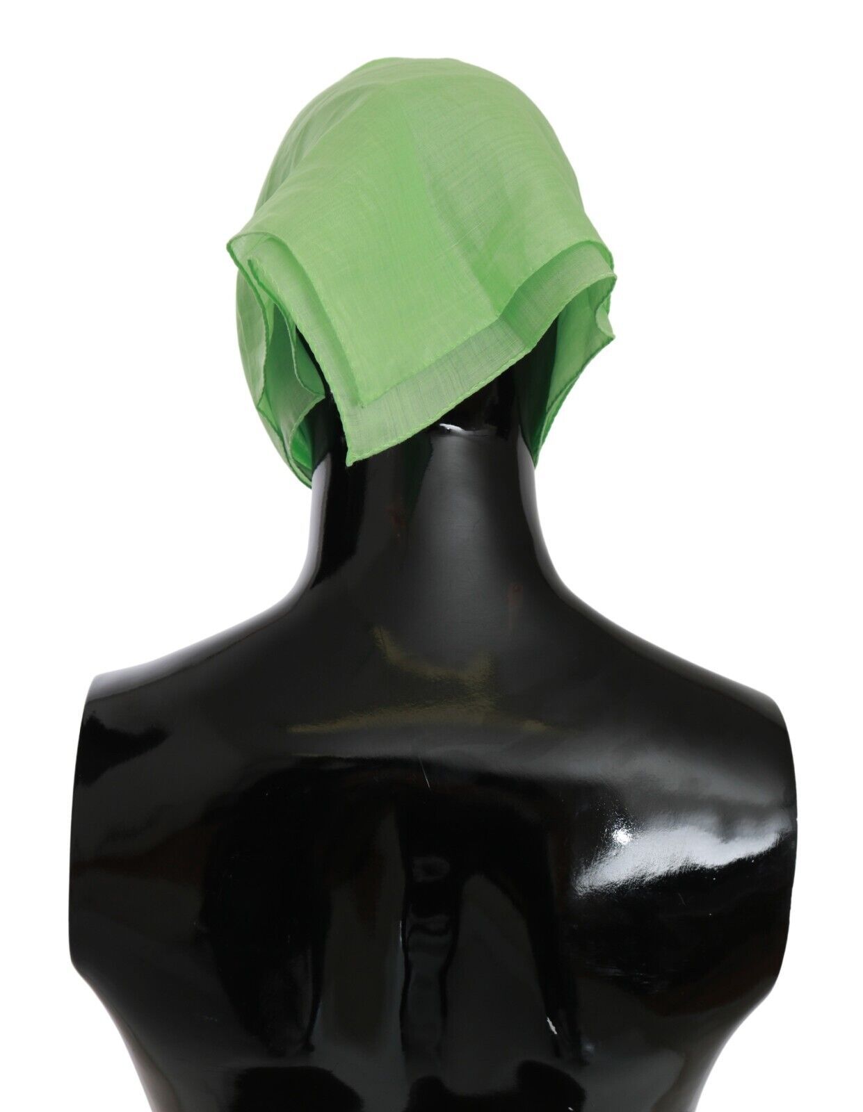 Versace Elegant Apple Green Linen Scarf Versace