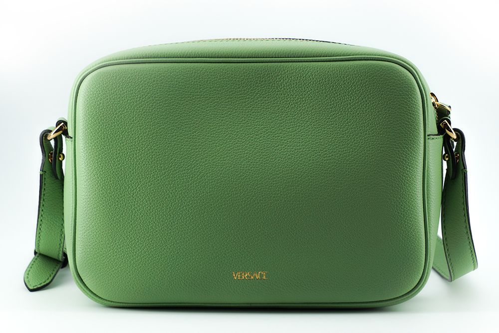 Versace Elegant Mint Green Leather Camera Case Bag - MARANOS