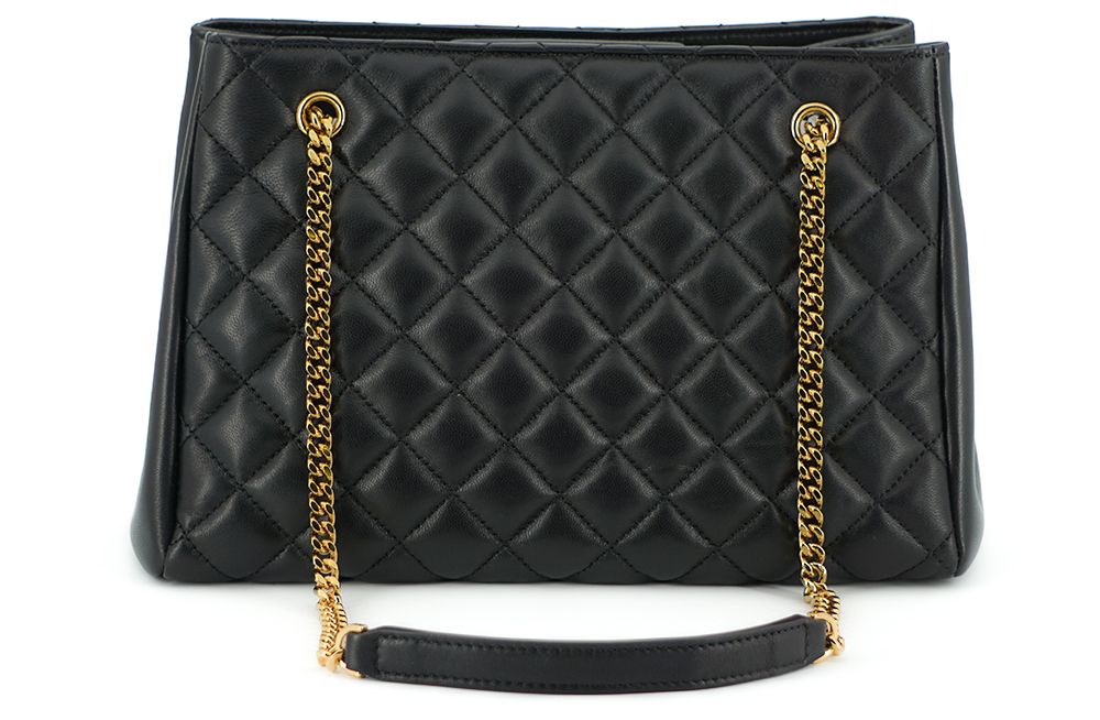 Versace Elegant Quilted Nappa Leather Tote Bag - MARANOS