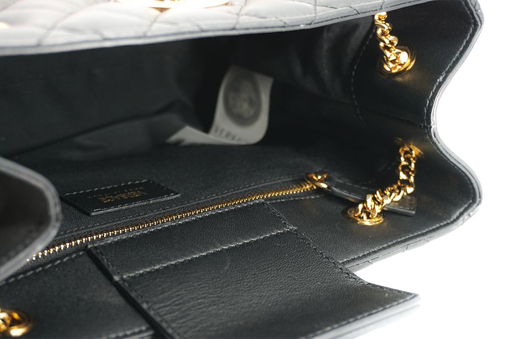 Versace Elegant Quilted Nappa Leather Tote Bag - MARANOS