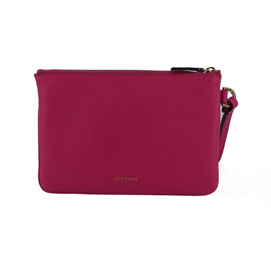 Versace Elegant Roze Leren Etui Clutch - MARANOS