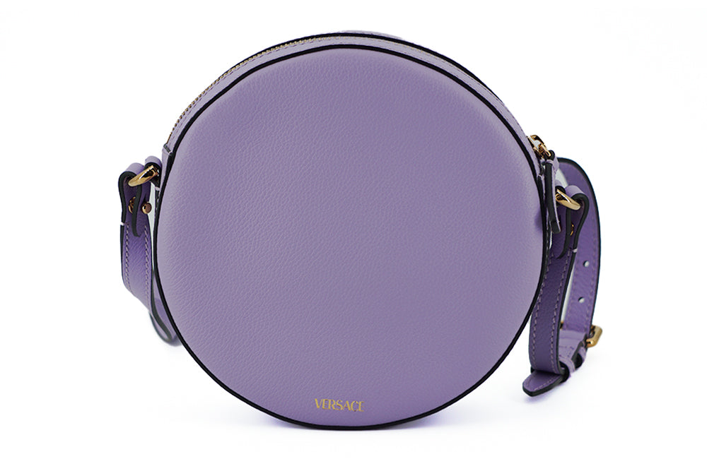 Versace Elegant Purple Round Shoulder Bag - MARANOS