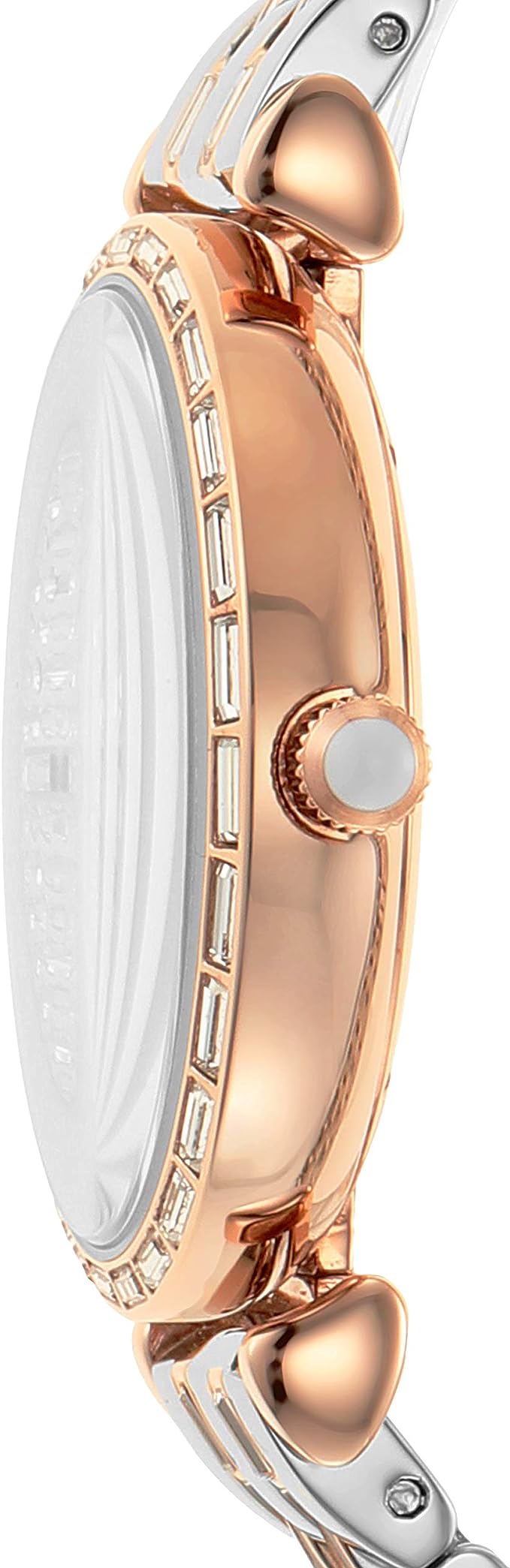 Emporio Armani Elegant Two-Tone Crystal Pave Horloge