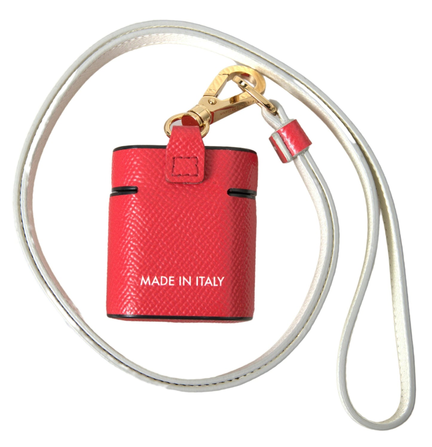 Dolce & Gabbana elegante AirPods-hoes van rood kalfsleer Dolce & Gabbana