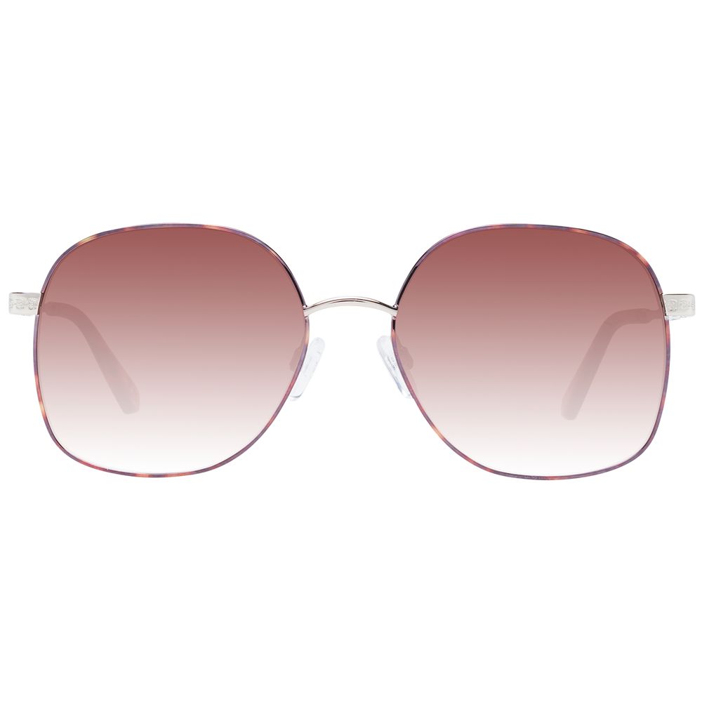 Ted Baker – Damensonnenbrille aus braunem Metall