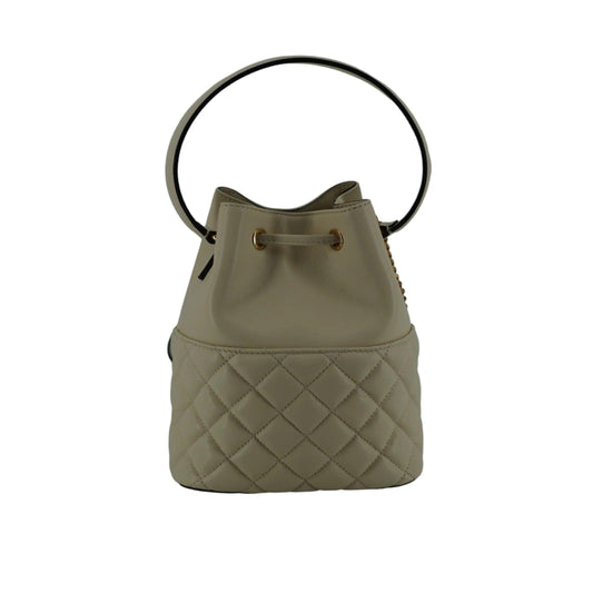 Versace Elegant kleine Wit Leren Bucket Schoudertas - MARANOS