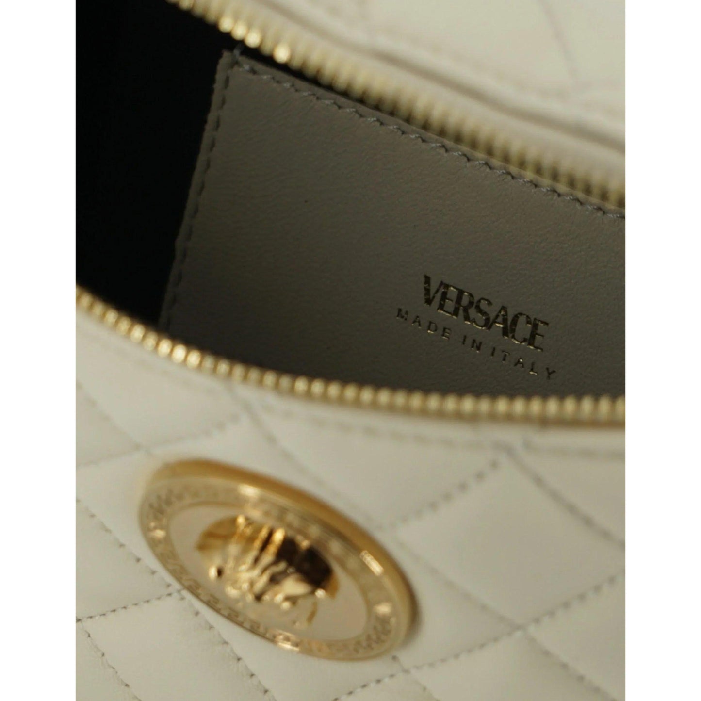 Versace Elegant Wit Leren Riem Tas - MARANOS