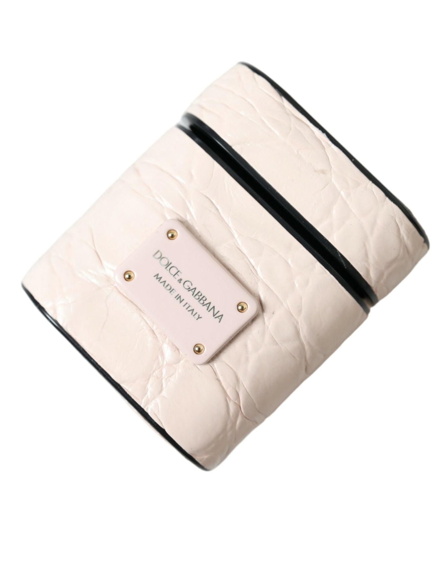 Dolce & Gabbana elegante AirPods-hoes van lichtroze leer