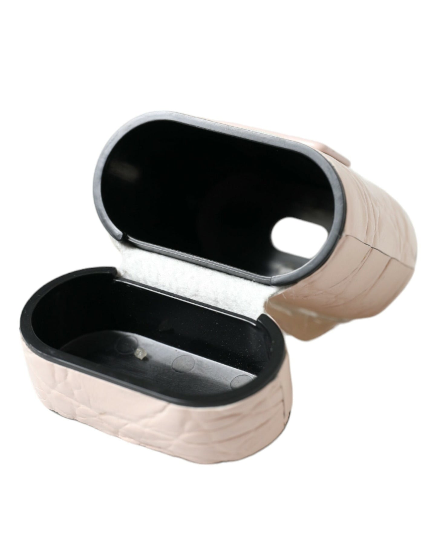 Dolce & Gabbana elegante AirPods-hoes van lichtroze leer