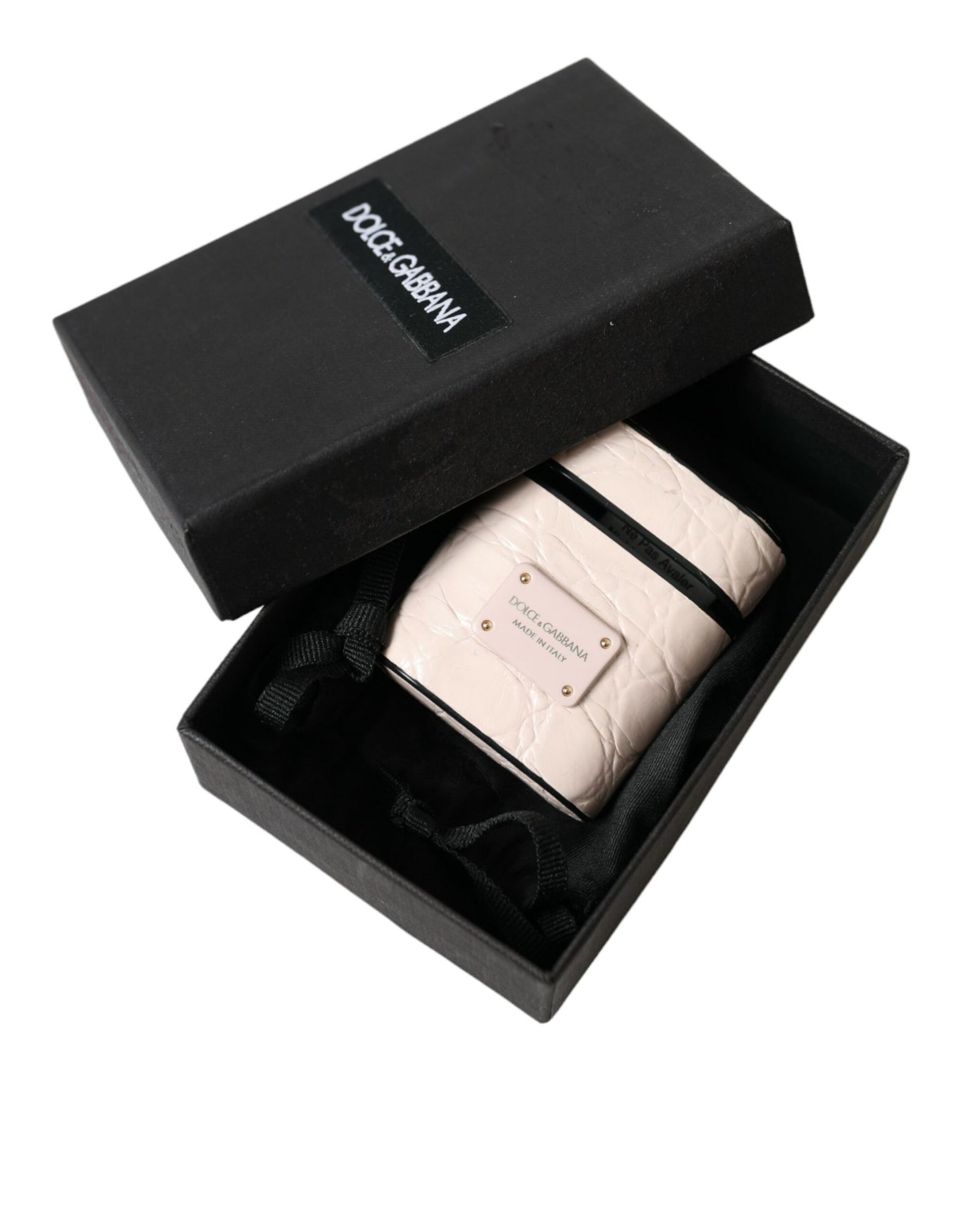 Dolce & Gabbana elegante AirPods-hoes van lichtroze leer