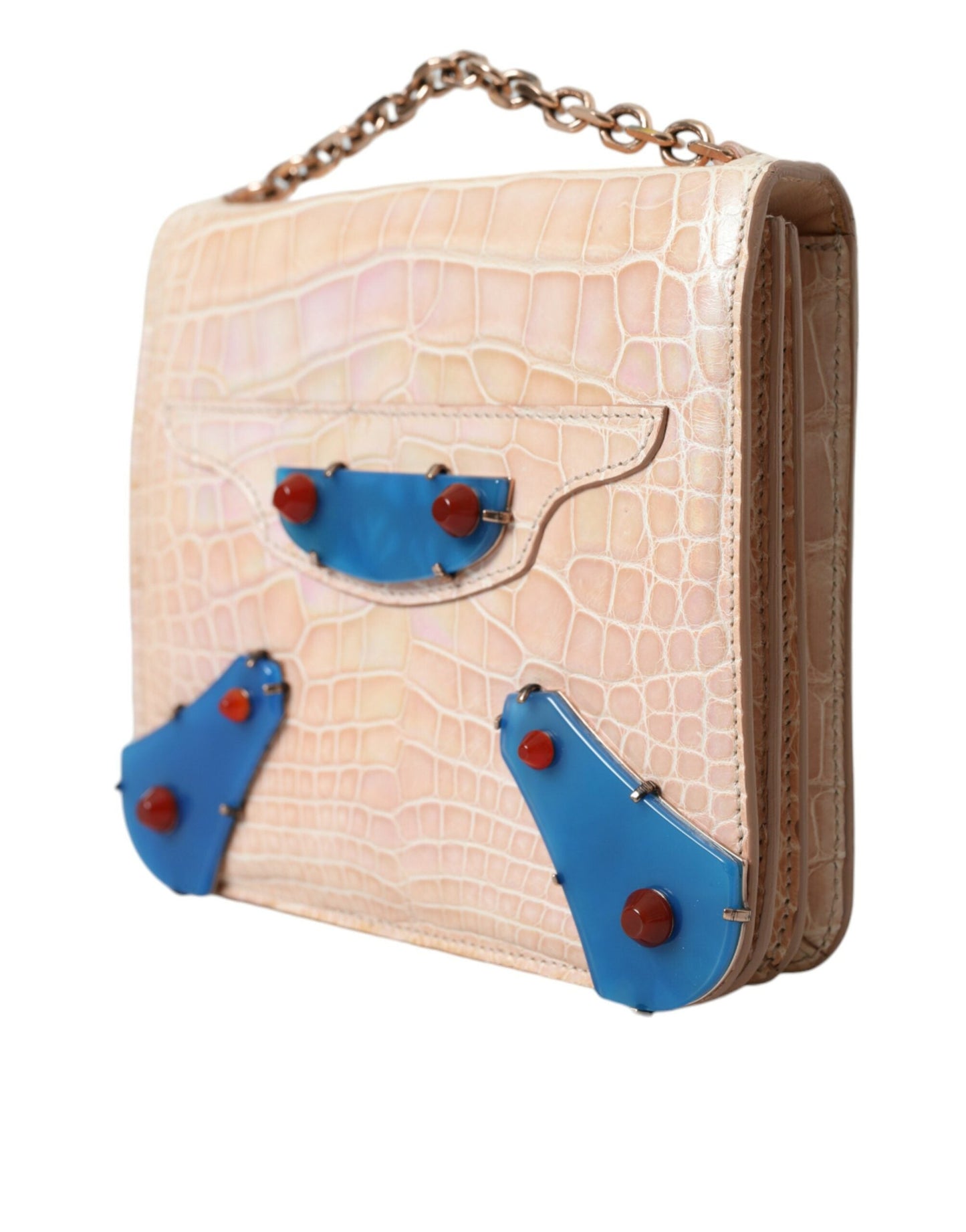 Balenciaga Elegant kleine ketting Beige Clutch Balenciaga
