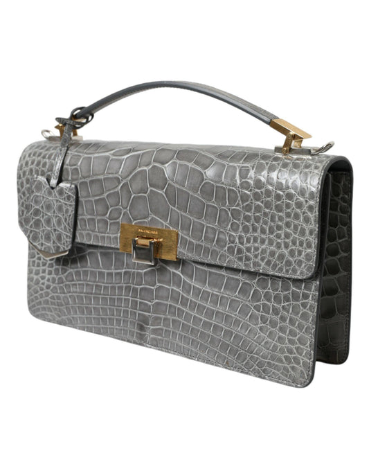 Balenciaga Alligator Leather Medium Shoulder Bag - MARANOS
