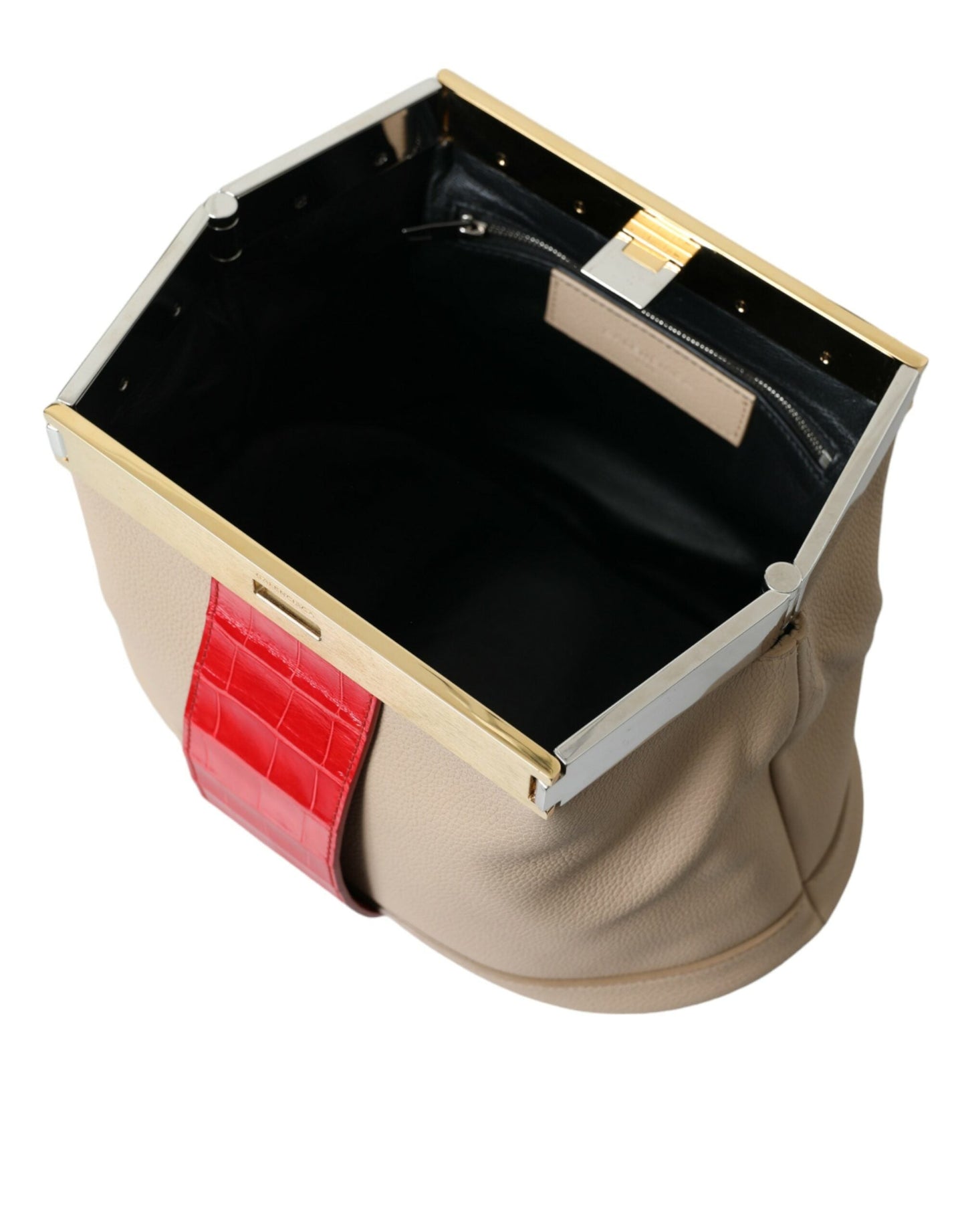 Balenciaga Two Tone Exotische Leren Clutch Balenciaga