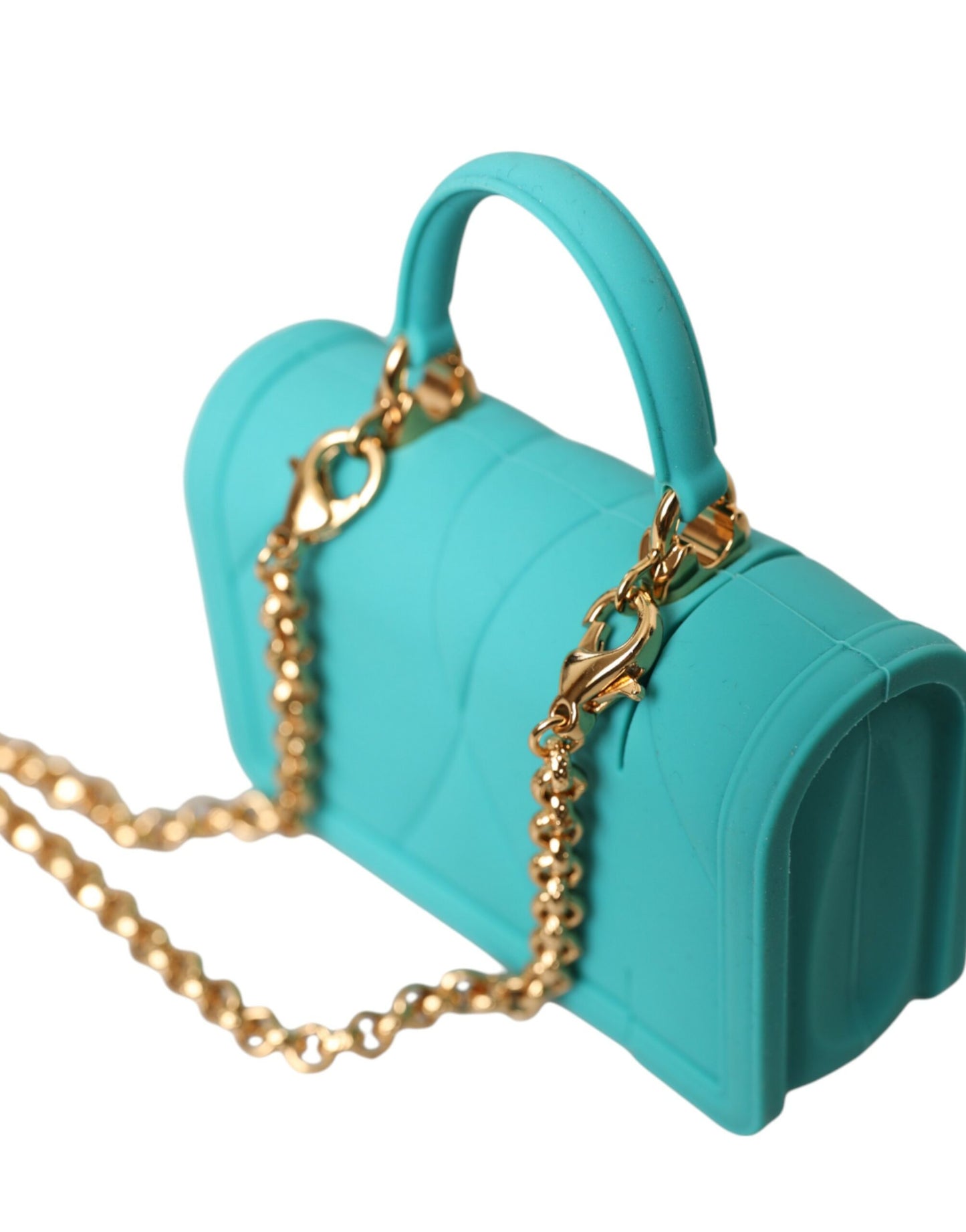 Dolce & Gabbana Turquoise Silicone Devotion Heart Cover Tas Airpods Etui