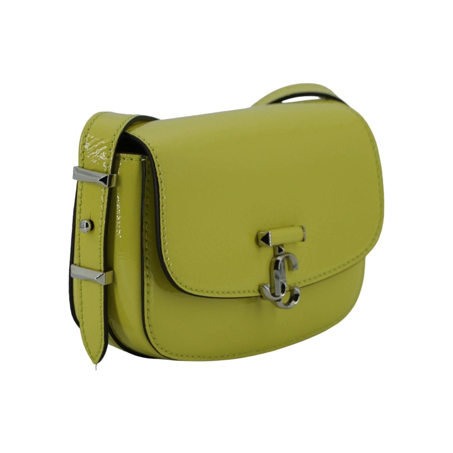 Jimmy Choo Lime Geel Leren kleine Schoudertas - MARANOS