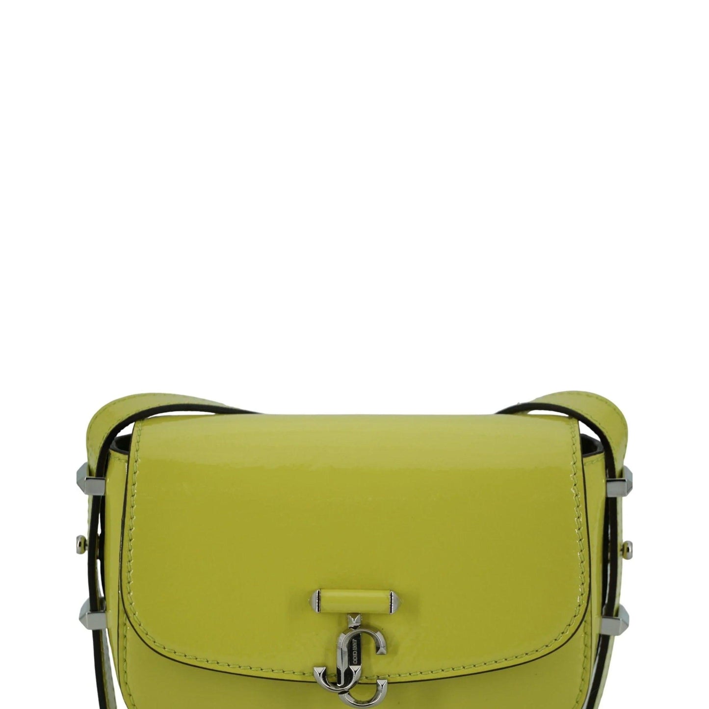 Jimmy Choo Lime Geel Leren kleine Schoudertas - MARANOS