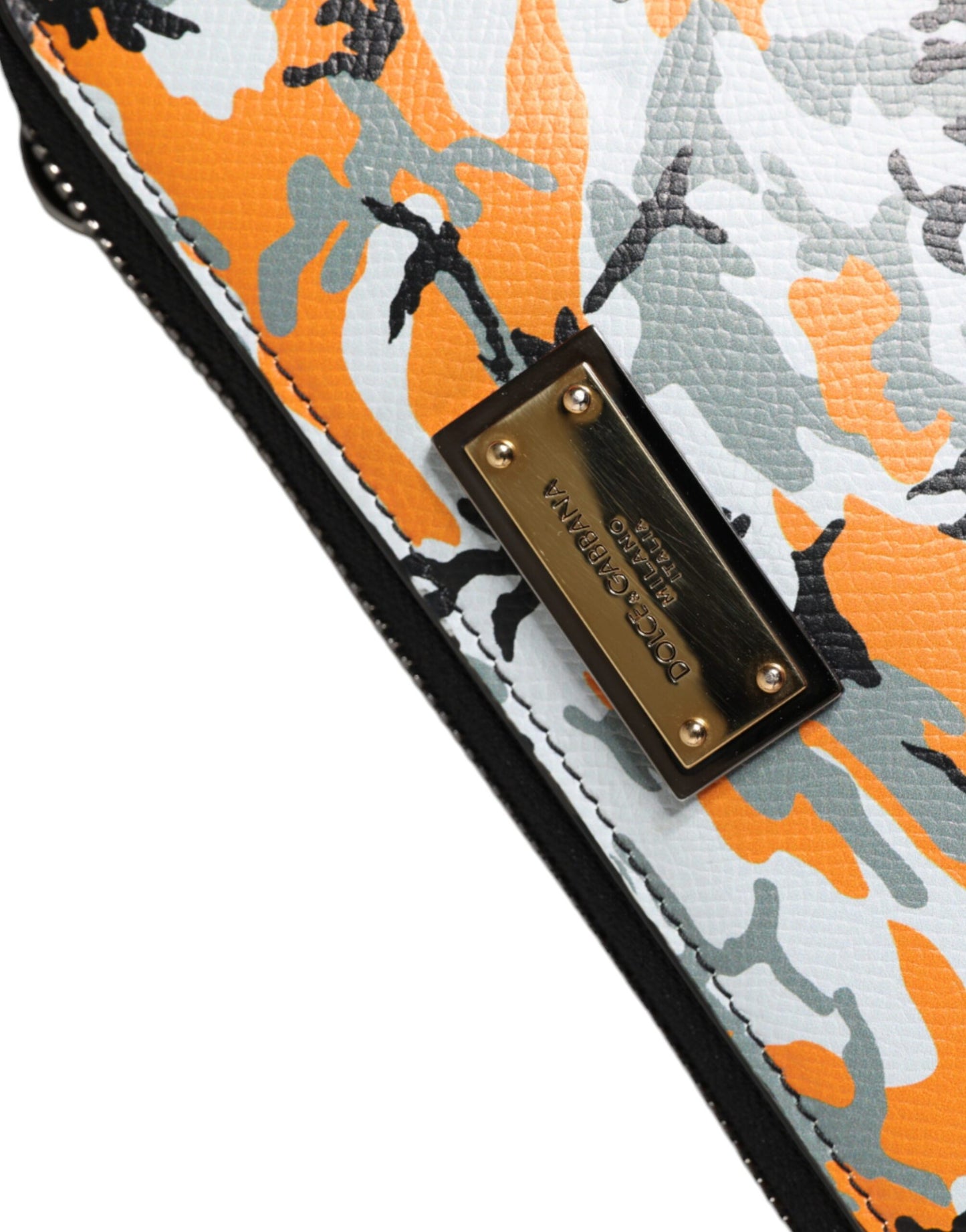 Dolce & Gabbana Multicolor Camouflage Leren Purse Cross Body Tas
