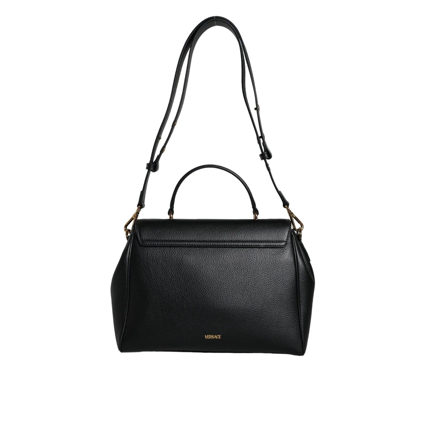 Versace Zwart Top Handle Leren crossbody Tas - MARANOS