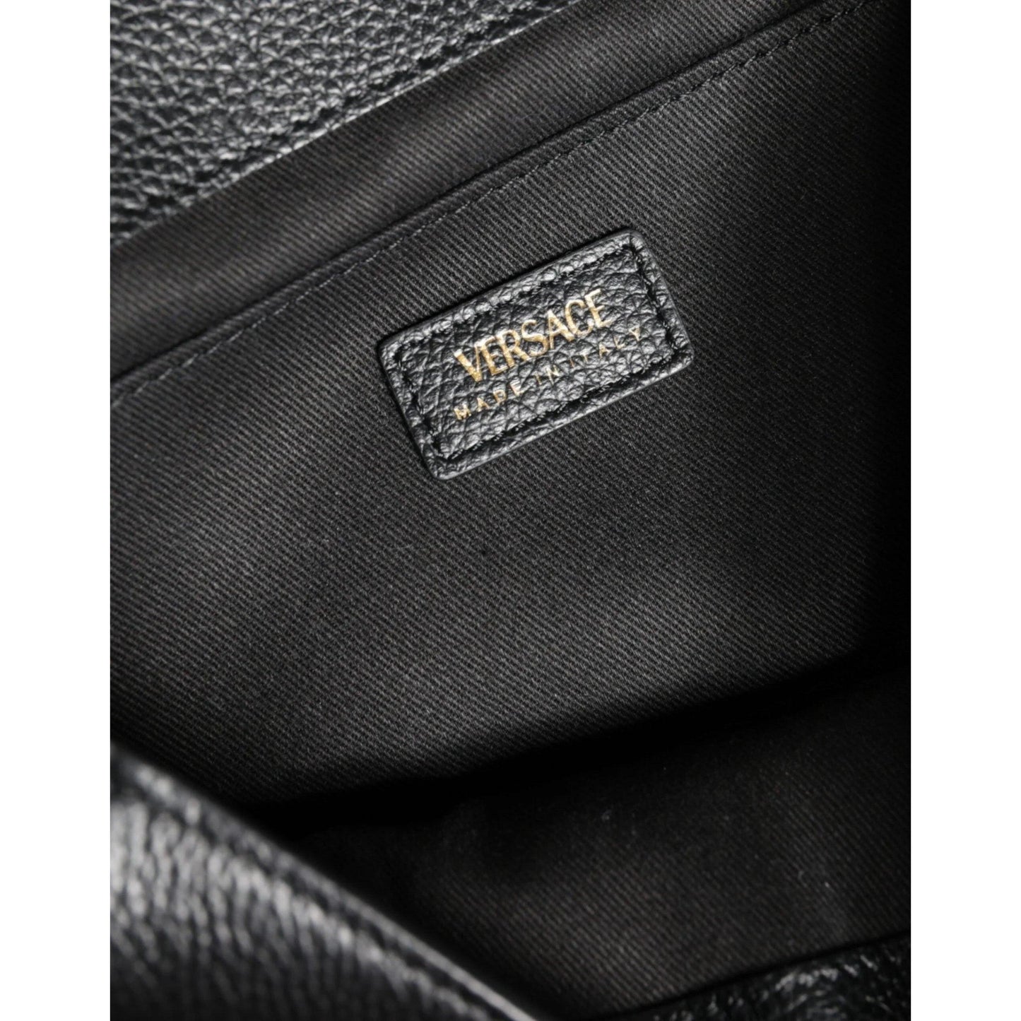Versace Zwart Top Handle Leren crossbody Tas - MARANOS