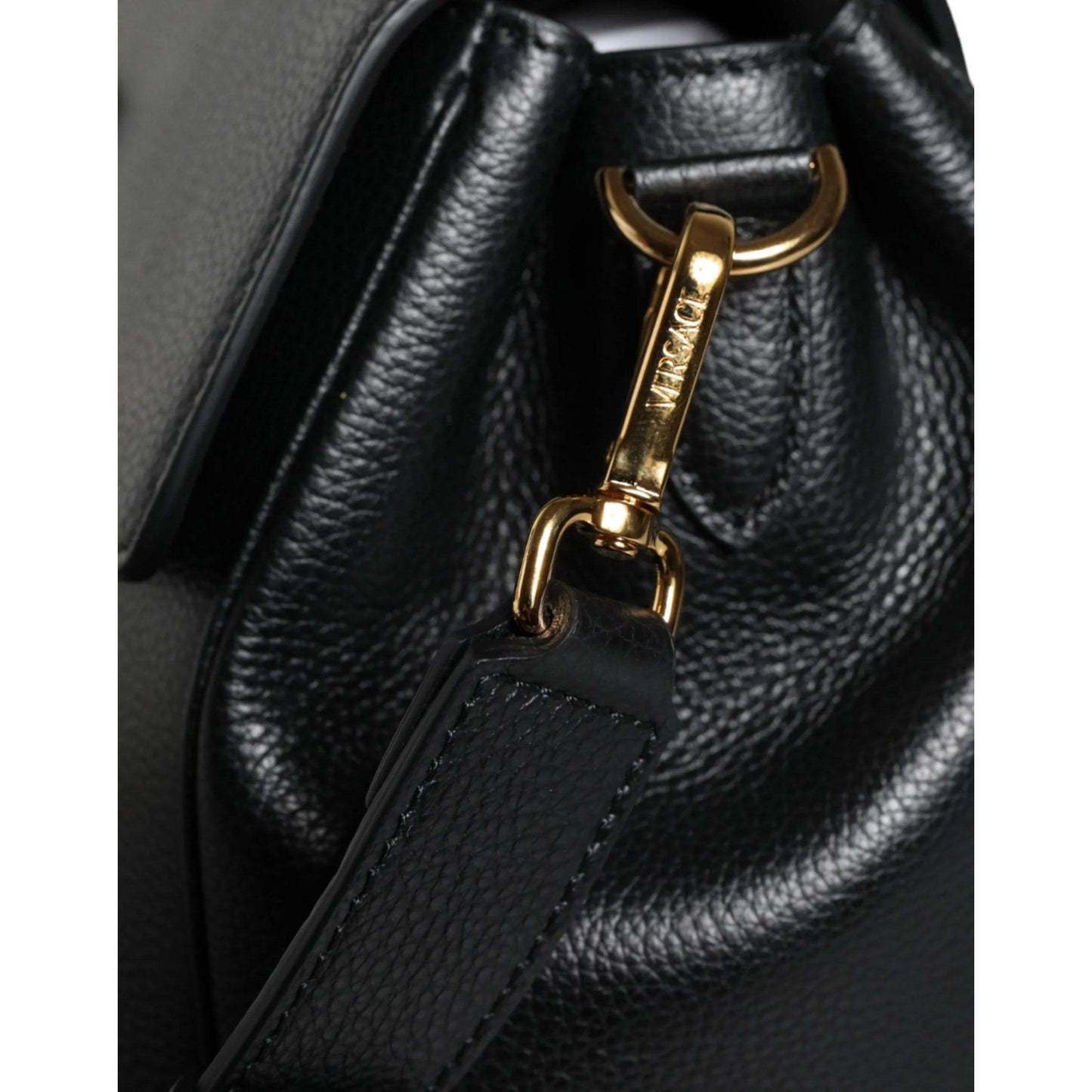 Versace Zwart Top Handle Leren crossbody Tas - MARANOS