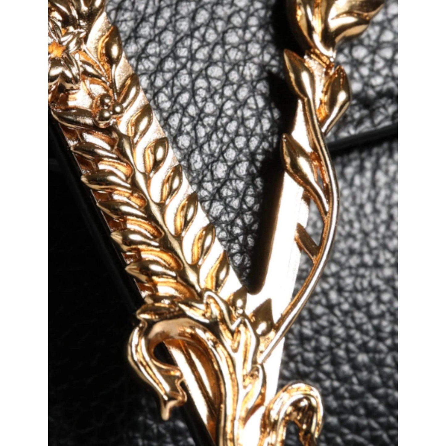 Versace Zwart Top Handle Leren crossbody Tas - MARANOS