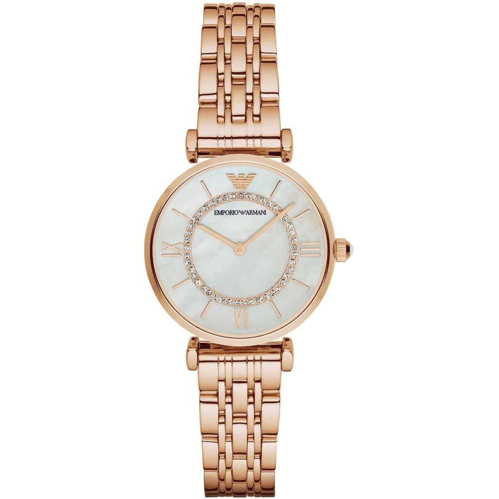 Armani Rose Goud Staal Horloge - MARANOS