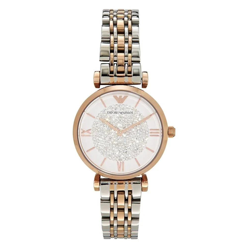 Armani Zilver Staal Horloge - MARANOS
