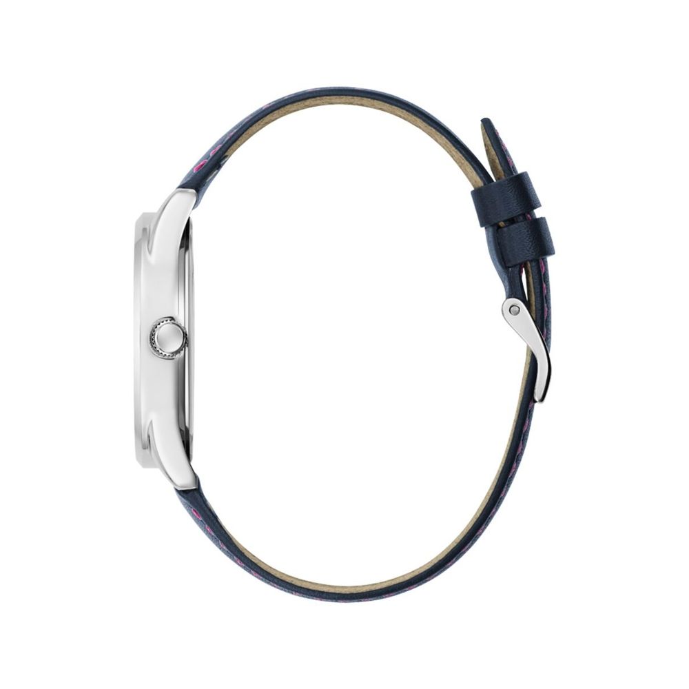 Guess horloge met blauwe leren band Guess