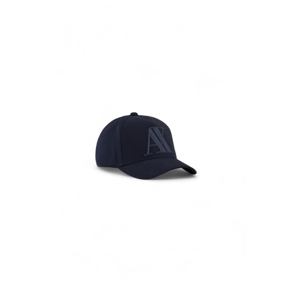 Armani Exchange baseballpet in blauw polyester met AX-logo Armani Exchange