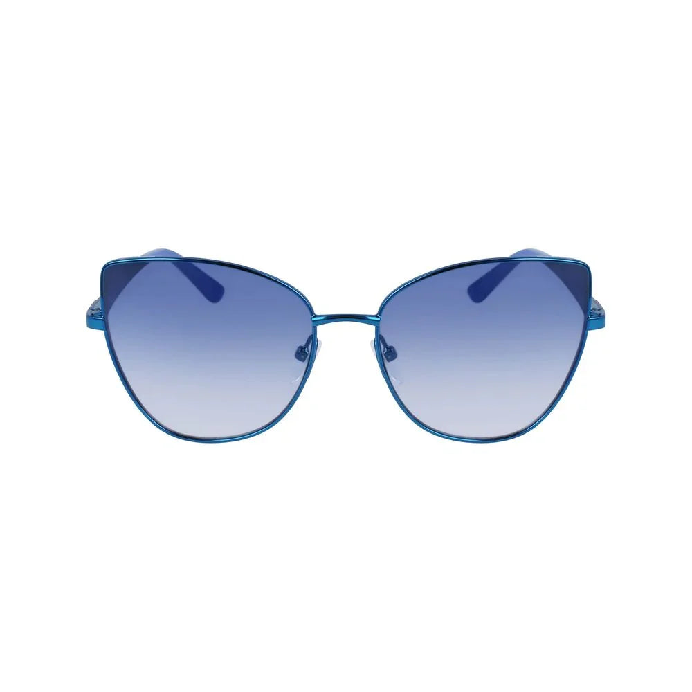 Karl Lagerfeld zonnebril in blauw metaal - MARANOS