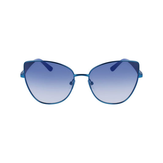 Karl Lagerfeld zonnebril in blauw metaal Karl Lagerfeld