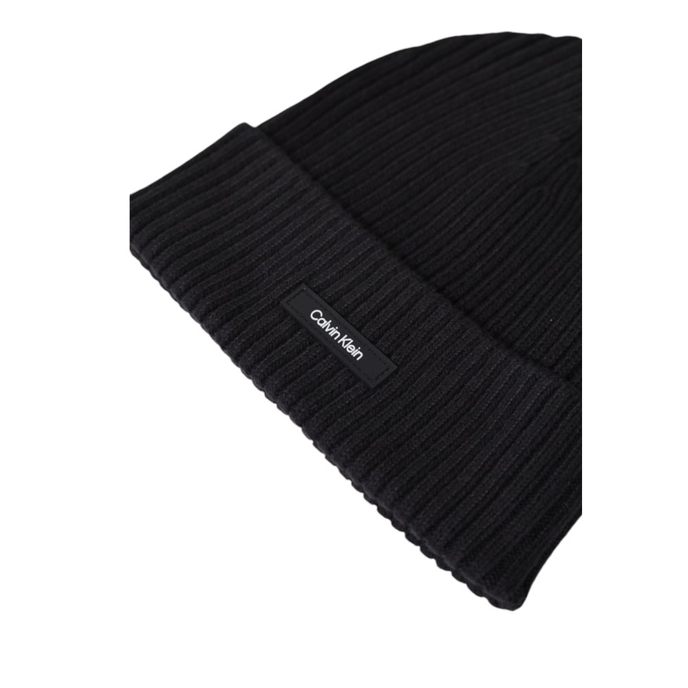 Calvin Klein Black Organic Cotton Hats & Cap - MARANOS