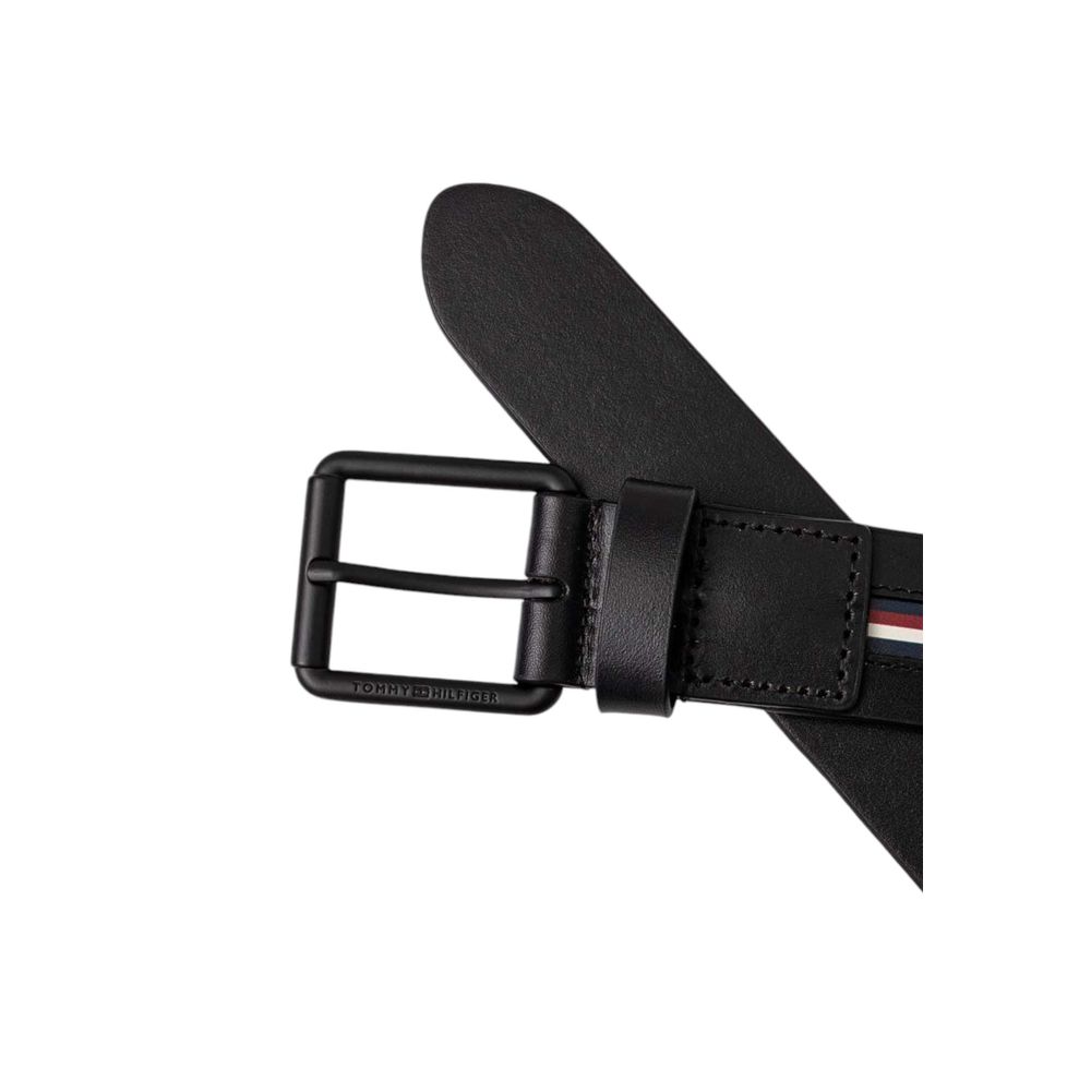 Tommy Hilfiger Black Leather Belt - MARANOS