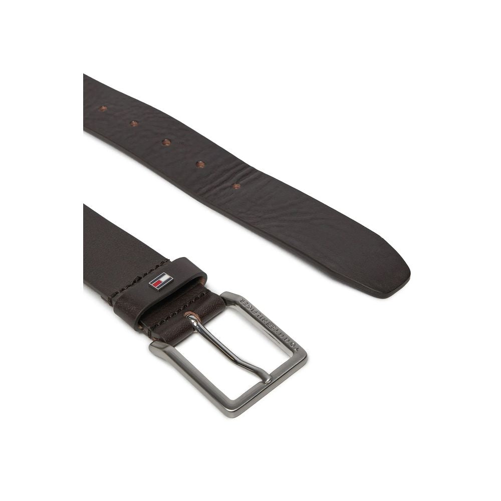 Tommy Hilfiger Brown Leather Belt - MARANOS
