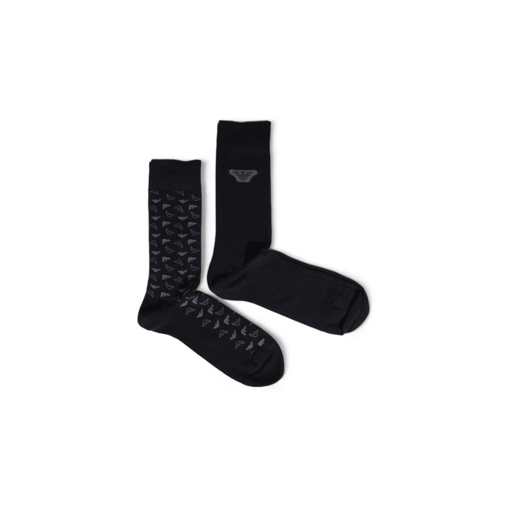 Emporio Armani Underwear Black Cotton Sock - MARANOS