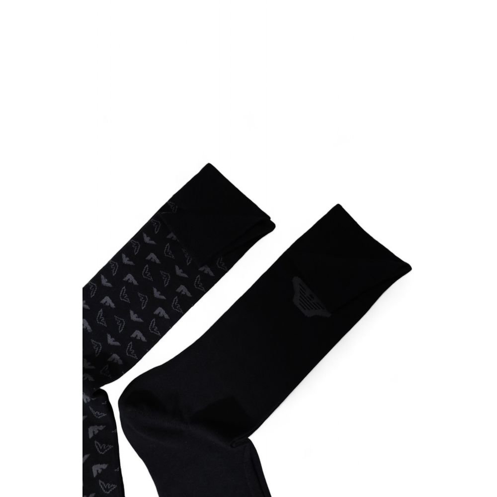 Emporio Armani Underwear Black Cotton Sock - MARANOS