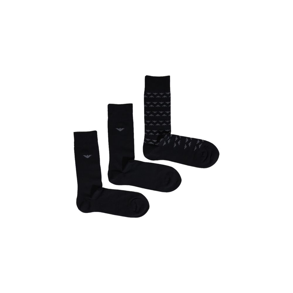 Emporio Armani Underwear Black Cotton Sock - MARANOS