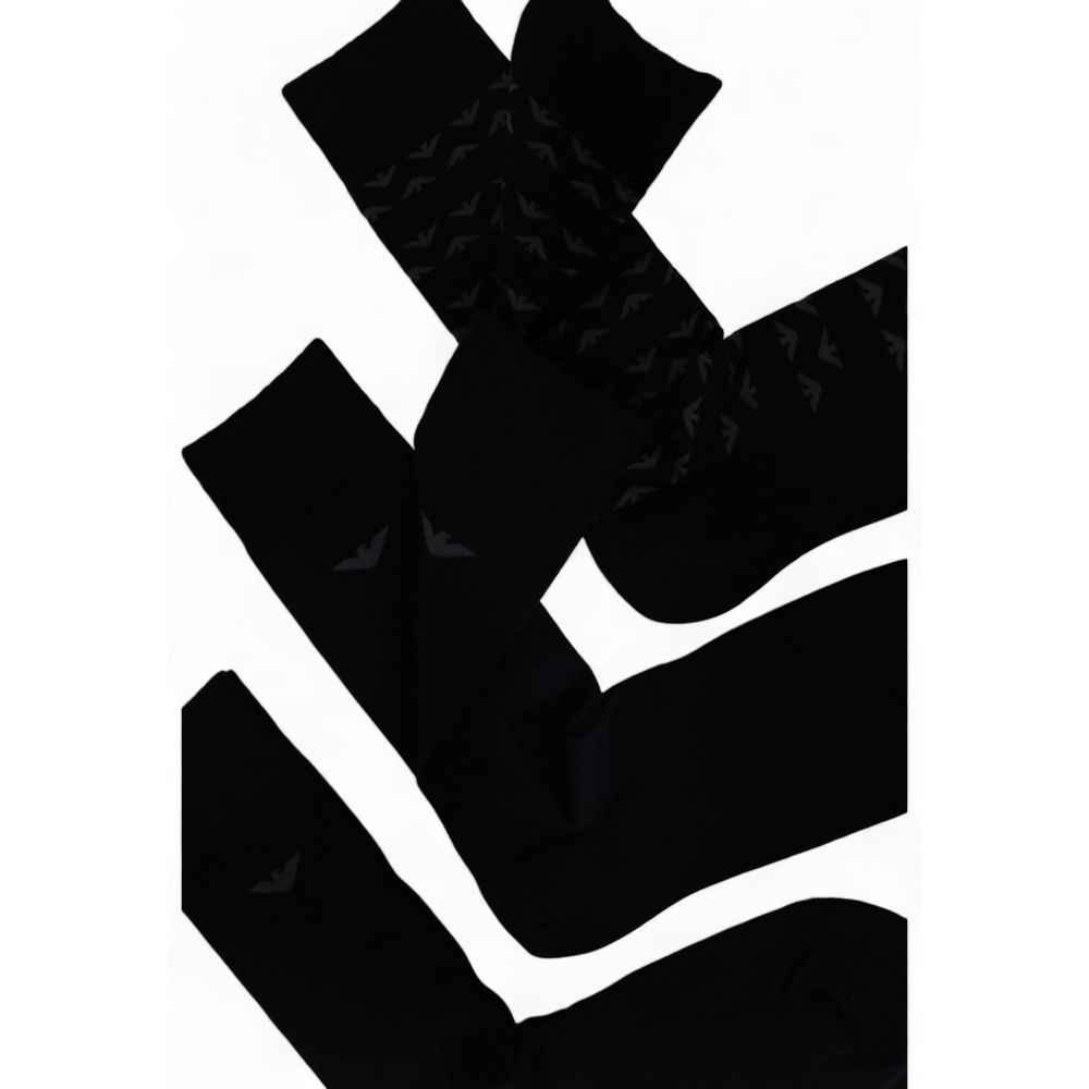 Emporio Armani Underwear Black Cotton Sock - MARANOS