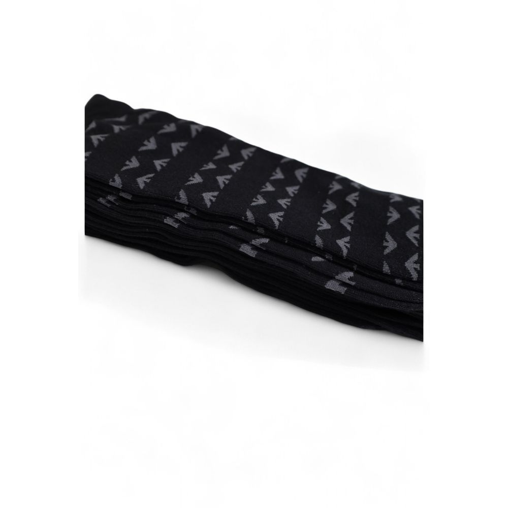 Emporio Armani Underwear Black Cotton Sock - MARANOS
