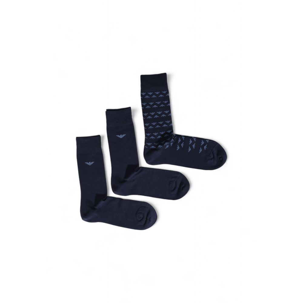 Emporio Armani Underwear Blue Cotton Sock - MARANOS