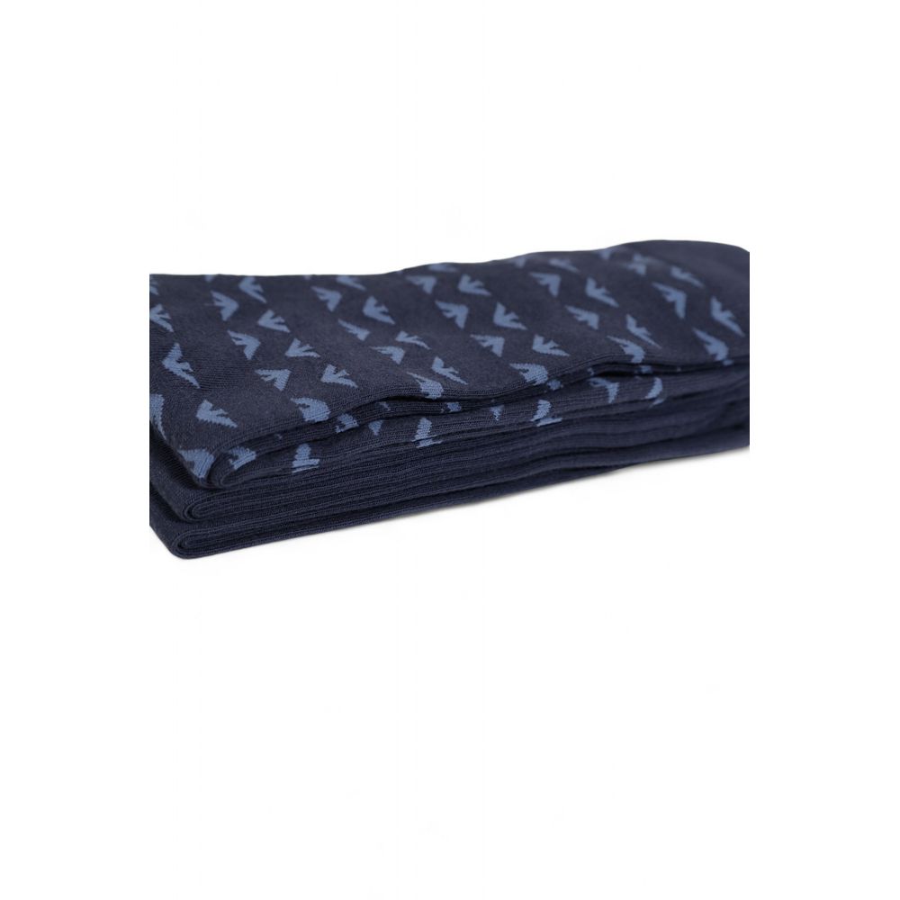 Emporio Armani Underwear Blue Cotton Sock - MARANOS