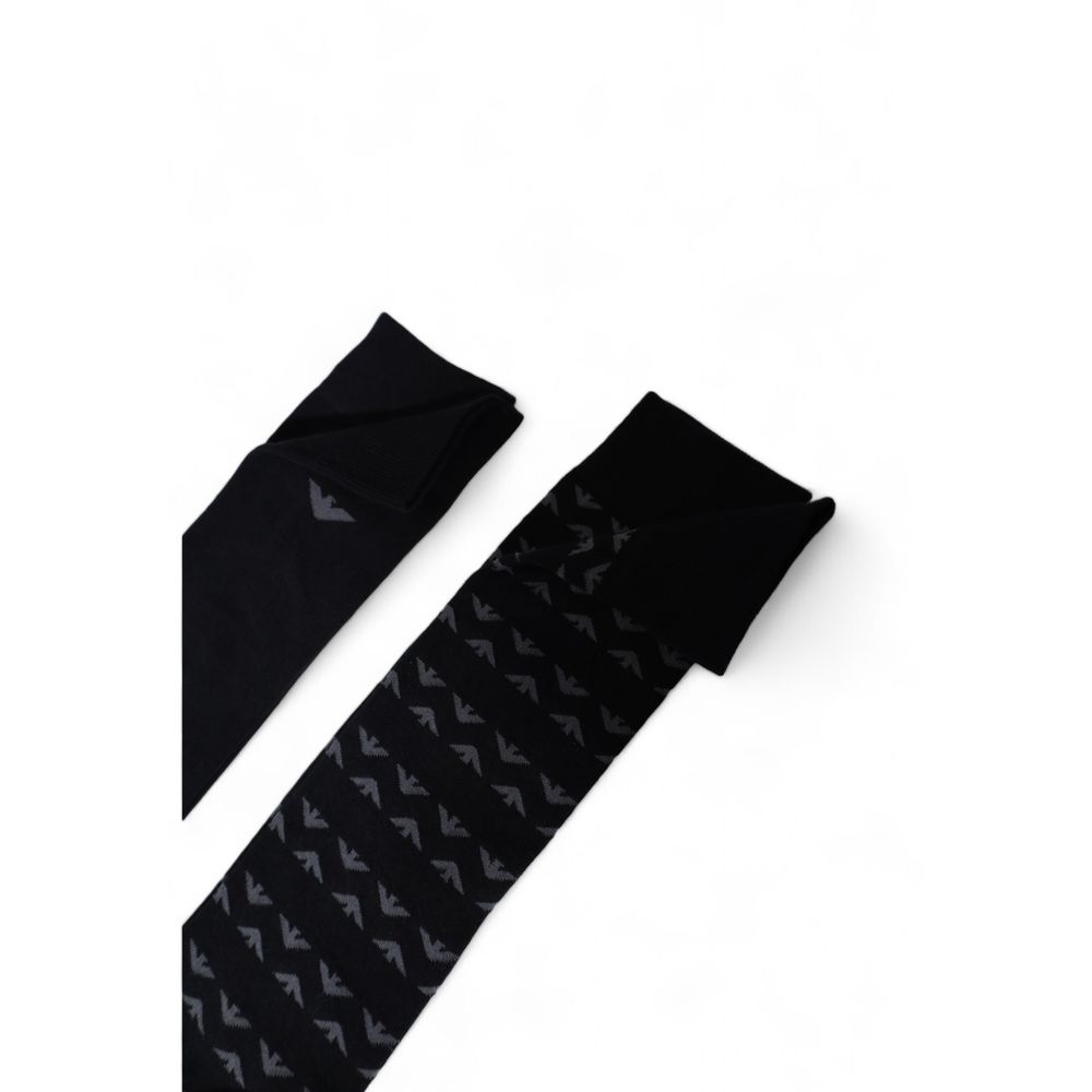 Emporio Armani Underwear Black Cotton Sock - MARANOS