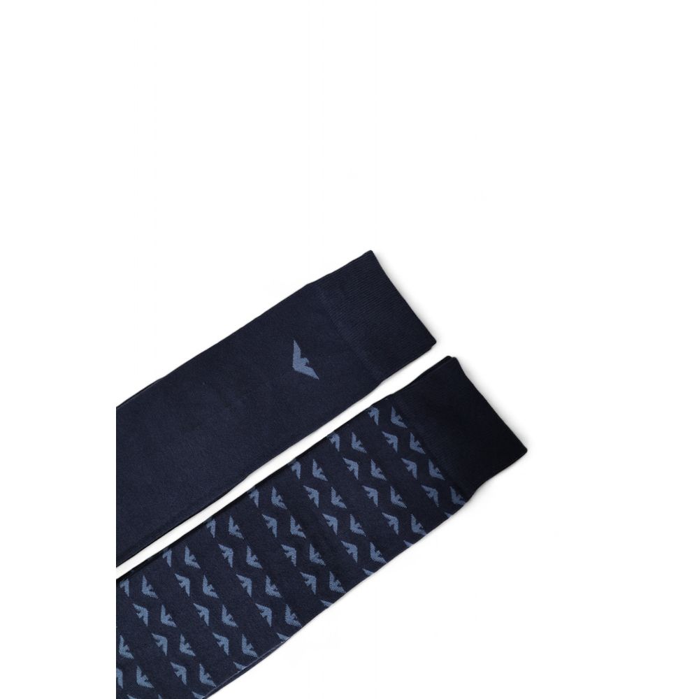 Emporio Armani Underwear Blue Cotton Sock - MARANOS